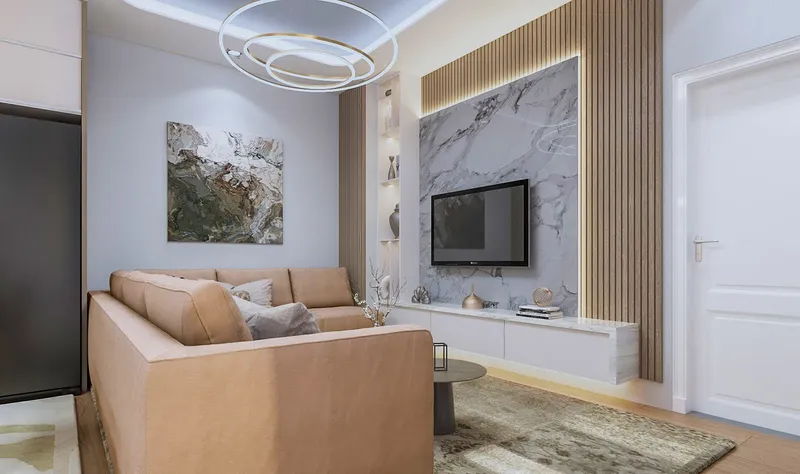 Interior Design, Livingroom and kitchen. Projekte Arkitekture