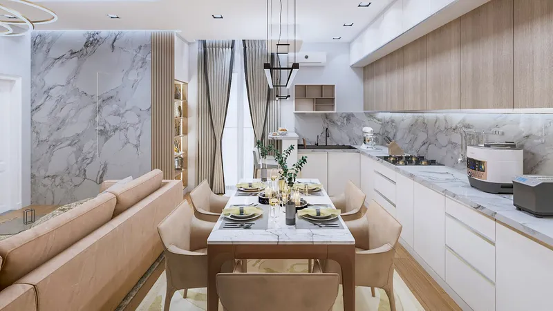 Interior Design, Livingroom and kitchen. Projekte Arkitekture