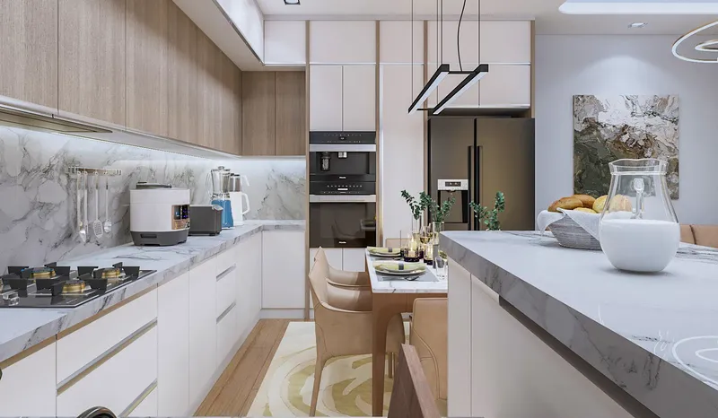 Interior Design, Livingroom and kitchen. Projekte Arkitekture