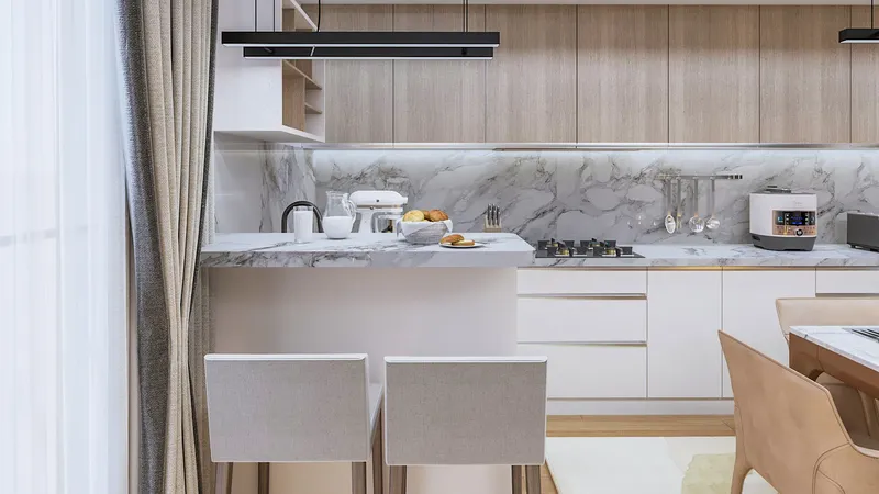 Interior Design, Livingroom and kitchen. Projekte Arkitekture